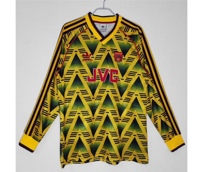 Arsenal FC Long Sleeve 1990-1992 Away Classic Shirt