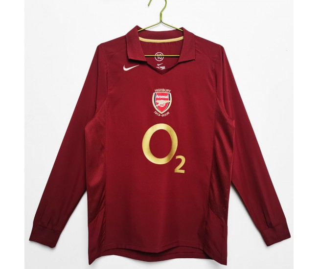 Arsenal FC 2005-2006 Long Sleeve Home Classic Shirt