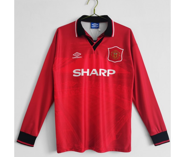 Manchester United FC 1994-1995 Long Sleeve Home Classic Shirt