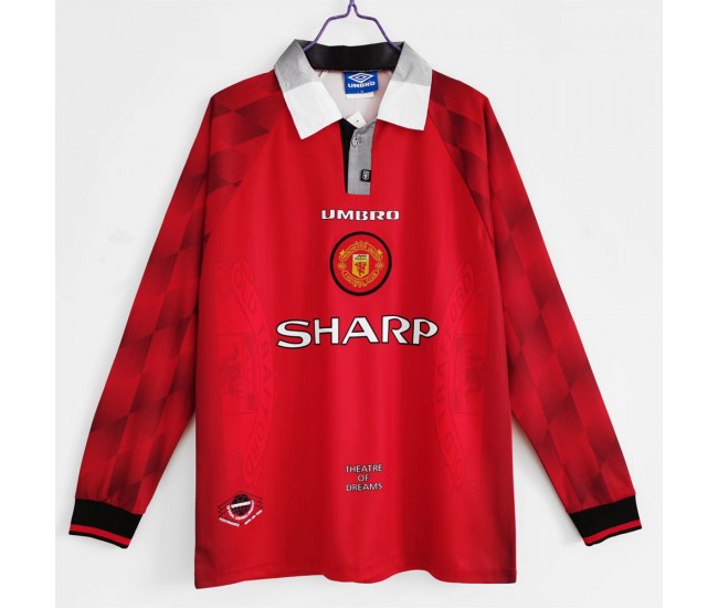 Manchester United FC Long Sleeve 1996-1997 Home Classic Shirt