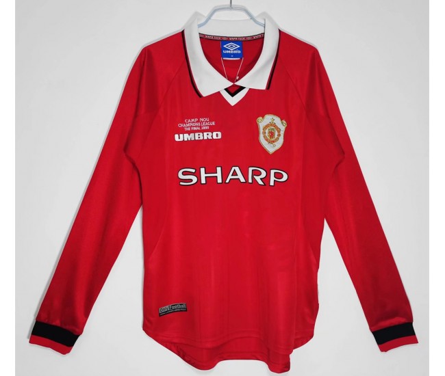 Manchester United FC 1999-2000 Long Sleeve Home Classic Shirt