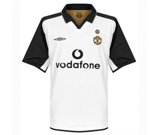 Manchester United FC 2001-2002 Centenary White Classic Shirt