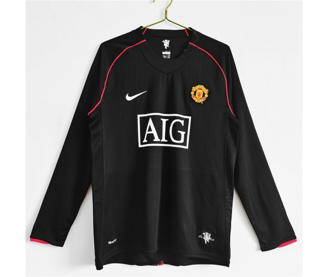 Manchester United FC 2007-2008 Long Sleeve Away Classic Shirt