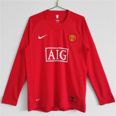 Manchester United FC 2007-2008 Long Sleeve Home Classic Shirt