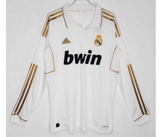 Real Madrid 2011-2012 Long Sleeve Home Classic Shirt