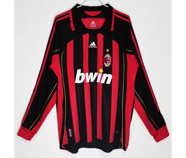 AC Milan 2006-2007 Long Sleeve Home Classic Shirt